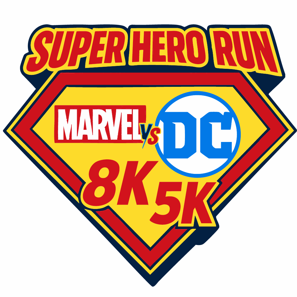Hero Runt Super Hero Run correct logo 2025 | 1st Place Sports
