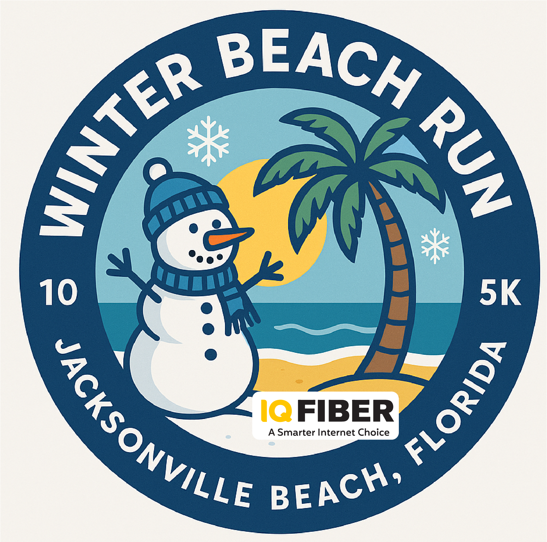Winter Beach Run logo 2026 | 1st Place Sports