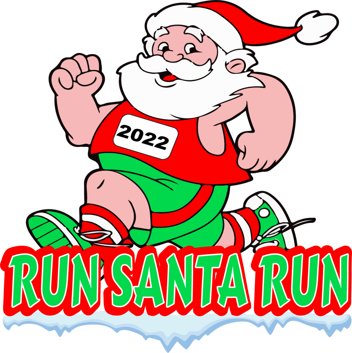 Run Santa Run 2022 logo 1st Place Sports